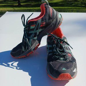 Asics Size 9 Black Orange men's Sneaker Shoes